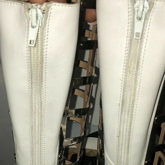 NWT Jeffrey Campbell Birdland CAGE METAL sandal 10 - Picture 10 of 15